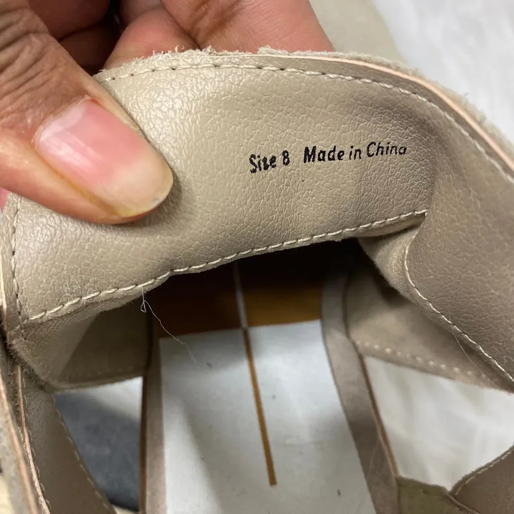 Dolce Vita Cream Tan Strappy Ankle Boots Size 8‎ - Picture 6 of 7